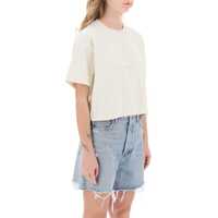 Tricouri Boxy T-Shirt With Debossed Logo Femei