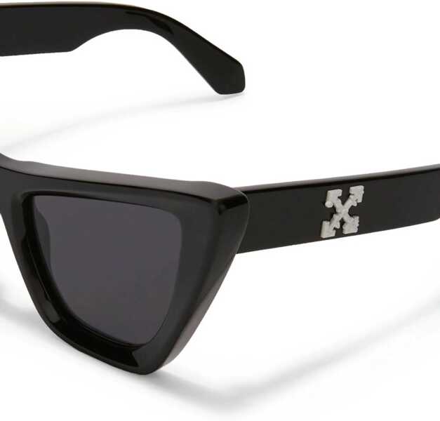 Ochelari de soare Off-White Solid Color Edvard Maxi Cat Eye Sunglasses Black Femei (BM 13504244) 2