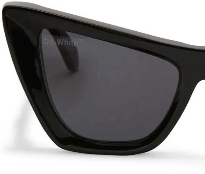 Ochelari de soare Off-White Solid Color Edvard Maxi Cat Eye Sunglasses Black Femei (BM 13504244) 3