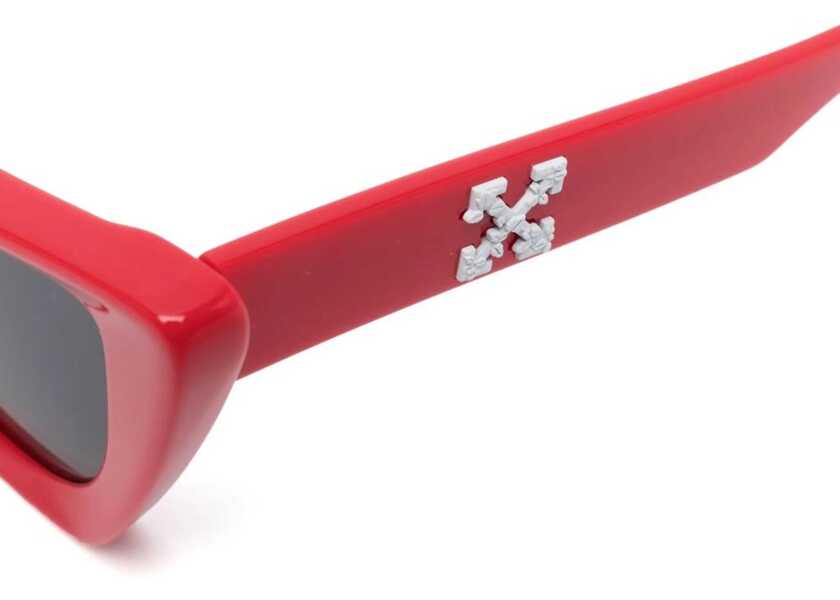 Ochelari de soare Off-White Solid Color Edvard Maxi Cat Eye Sunglasses Red Femei (BM 13504289) 3