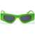 Off-White Sunglasses Andy A In Solid Color Green