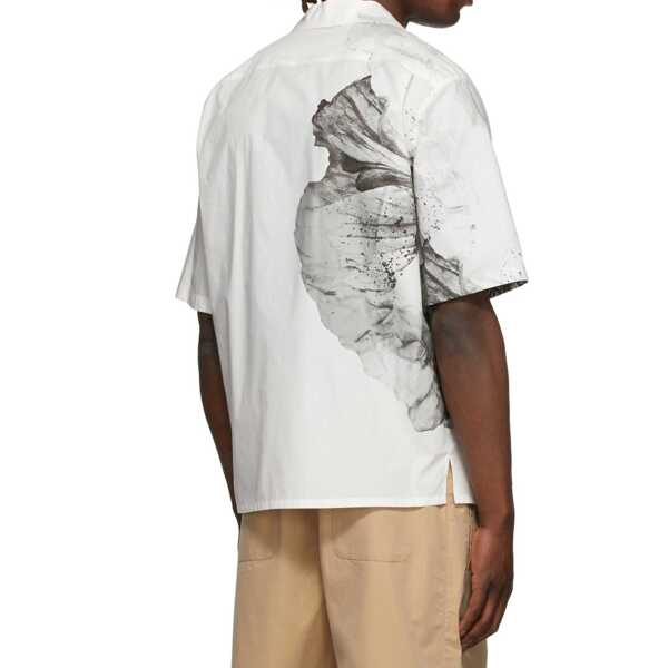 Camasi Alexander McQueen Alexander McQueen Short Sleeve Shirt White Barbati (BM 13504499) 3