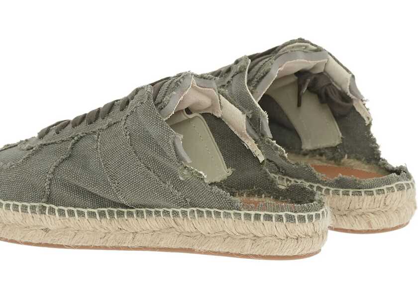 Sneakers Maison Margiela Mm22 Open Back Cotton Low-Top Sneakers Green Femei (BM 13507892) 4