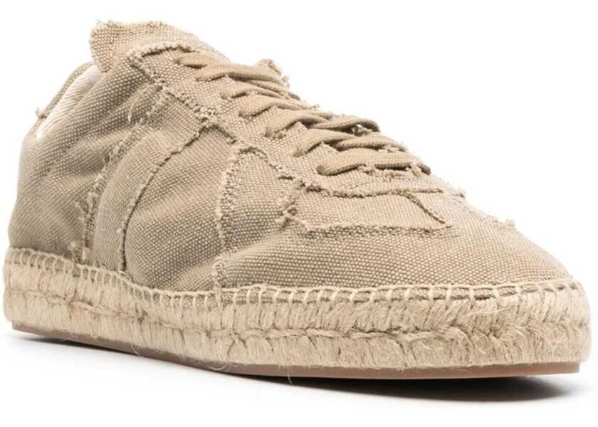 Sneakers Maison Margiela Mm22 Cotton Low-Top Sneakers With Jute Sole Green Femei (BM 13507895) 2