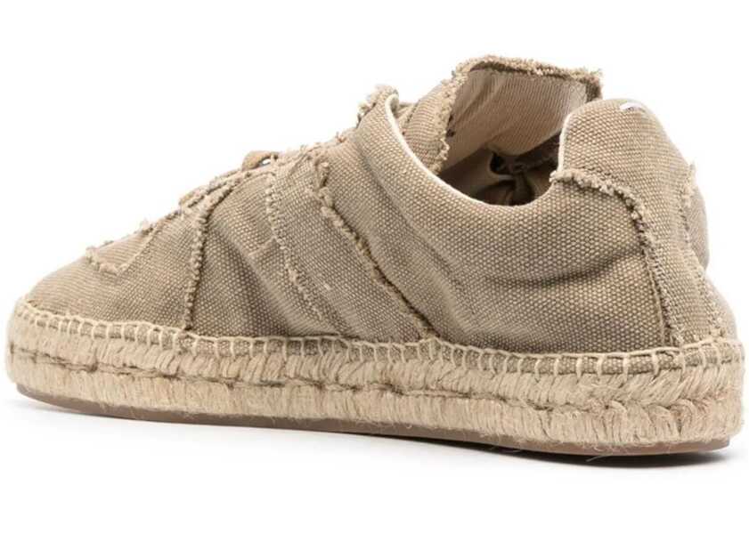 Sneakers Maison Margiela Mm22 Cotton Low-Top Sneakers With Jute Sole Green Femei (BM 13507895) 3