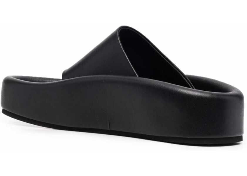 Sandale fara toc Maison Margiela Mm6 Faux Leather Thong Sandals Black Femei (BM 13507907) 3