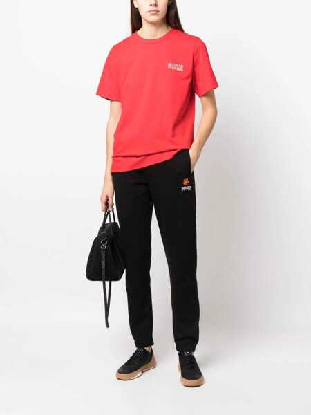 Pantaloni de trening Kenzo Brushed Cotton Crest Logo Sweatpants With Cuffs Black Femei (BM 13507931) 2