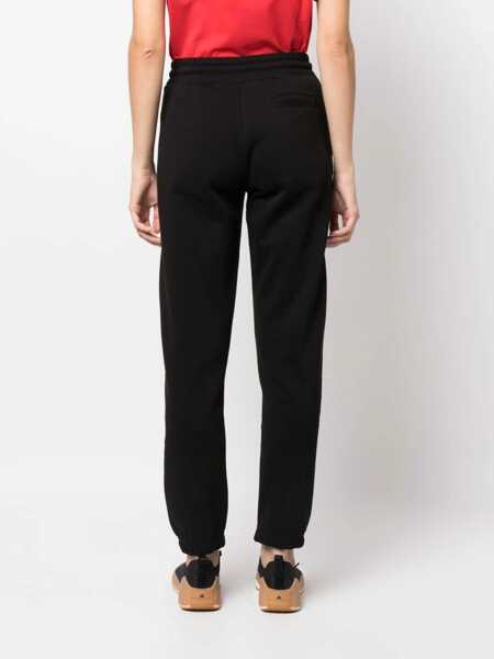 Pantaloni de trening Kenzo Brushed Cotton Crest Logo Sweatpants With Cuffs Black Femei (BM 13507931) 4