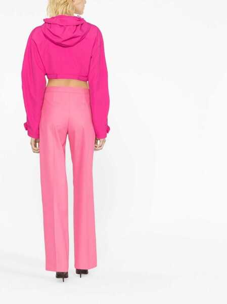 Pantaloni casual Palm Angels Pleated Miami Wide-Fit Pants Pink Femei (BM 13508039) 3