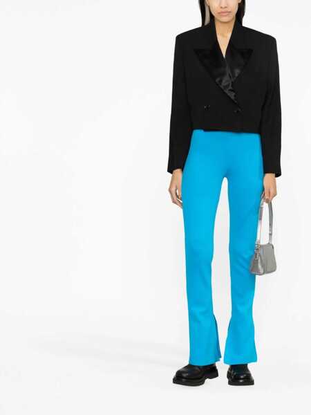 Colanti Off-White Logo Print Split Flare Fit Leggings Blue Femei (BM 13508126) 2