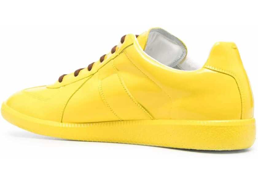Sneakers Maison Margiela Mm22 Patent Leather Low Top Sneakers Yellow Barbati (BM 13519793) 3
