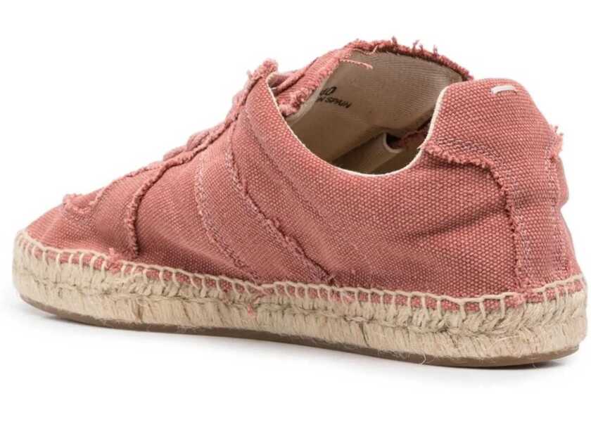 Sneakers Maison Margiela Mm22 Canvas Low Top Sneakers With Jute Detail Pink Femei (BM 13519811) 3