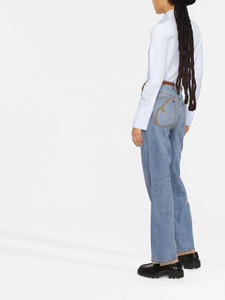 Blugi drepti Tory Burch High-Rise Straight Fit Jeans 20Cm Light Blue Femei (BM 13519841) 3