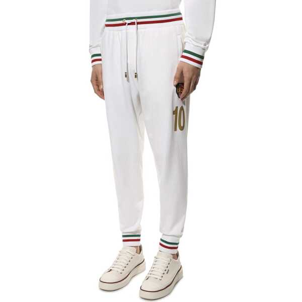 Pantaloni de trening Dolce & Gabbana Dolce & Gabbana Logo Sweatpants White Barbati (BM 13520045) 2