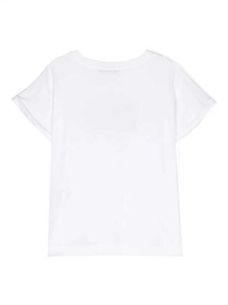 Tricouri Monnalisa Girls T-shirt with rhinestones White Fete (BM 13520132) 2