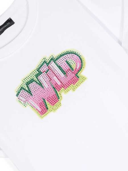 Tricouri Monnalisa Girls T-shirt with rhinestones White Fete (BM 13520132) 3