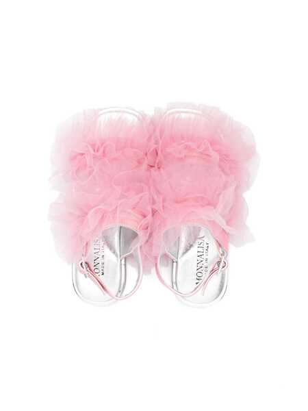 Sandale Monnalisa Girls sandals with tulle Pink Fete (BM 13520150) 3
