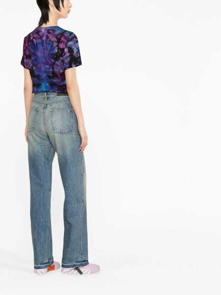 Blugi drepti AMIRI High Waisted Wide Straigh Fit Jeans 23Cm Blue Femei (BM 13522259) 4