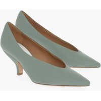 Pantofi stiletto Mm22 Textured Leather Pumps With Point Toe 6Cm Femei