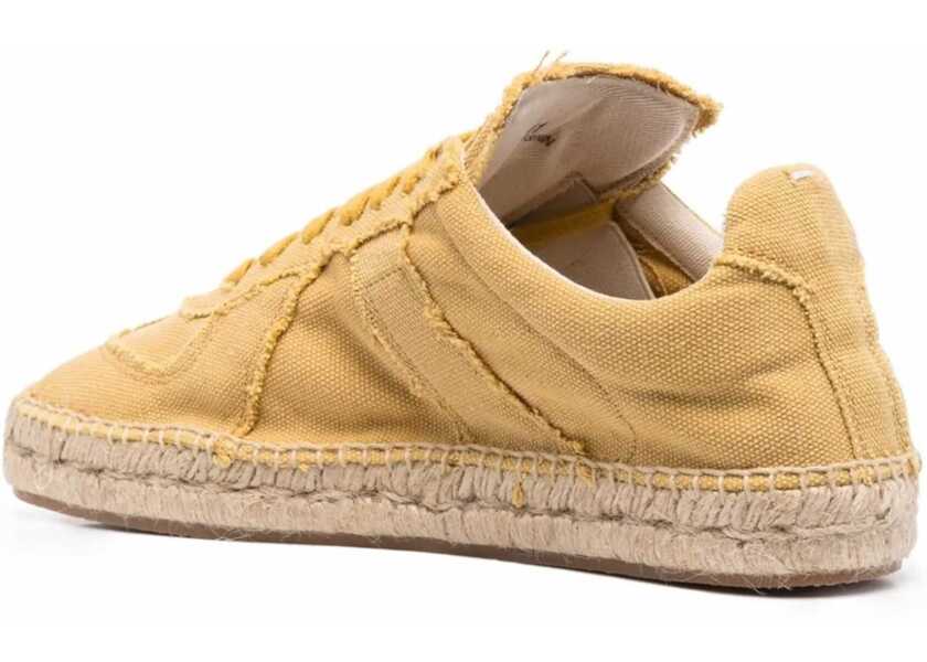 Sneakers Maison Margiela Mm22 Canvas Low Top Sneakers With Jute Detail Yellow Femei (BM 13522787) 3