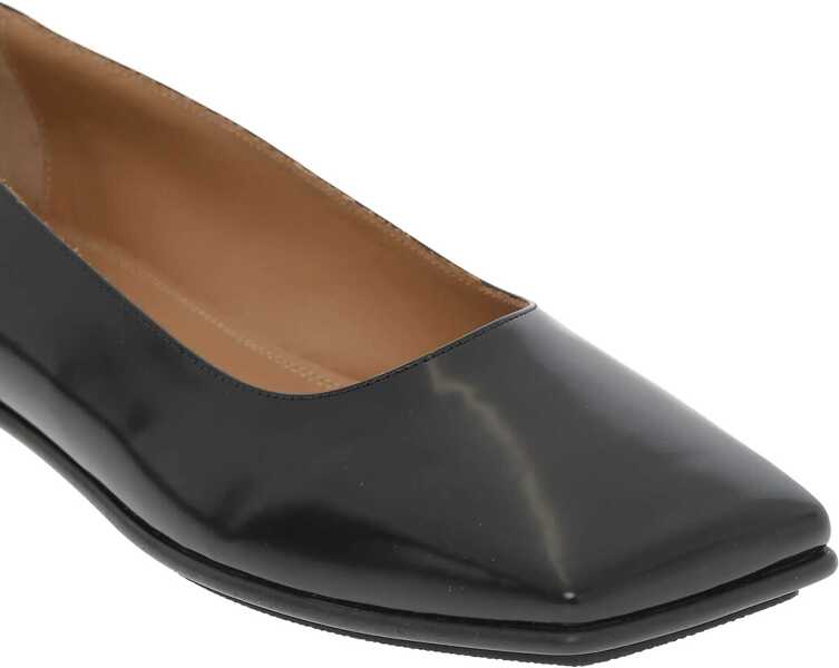 Balerini casual Maison Margiela Mm22 Patent Leather Ballet Flats With Square Heel Black Femei (BM 13522790) 5