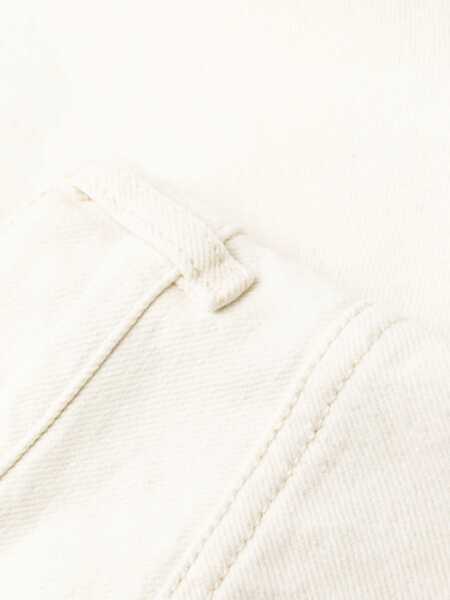 Pantaloni casual Chloe 5 Pocket Cotton Blend Palazzo Pants White Femei (BM 13522841) 5