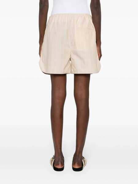 Pantaloni casual FILIPPA K Filippa K Striped Drawstring Shorts Beige Femei (BM 13526240) 4