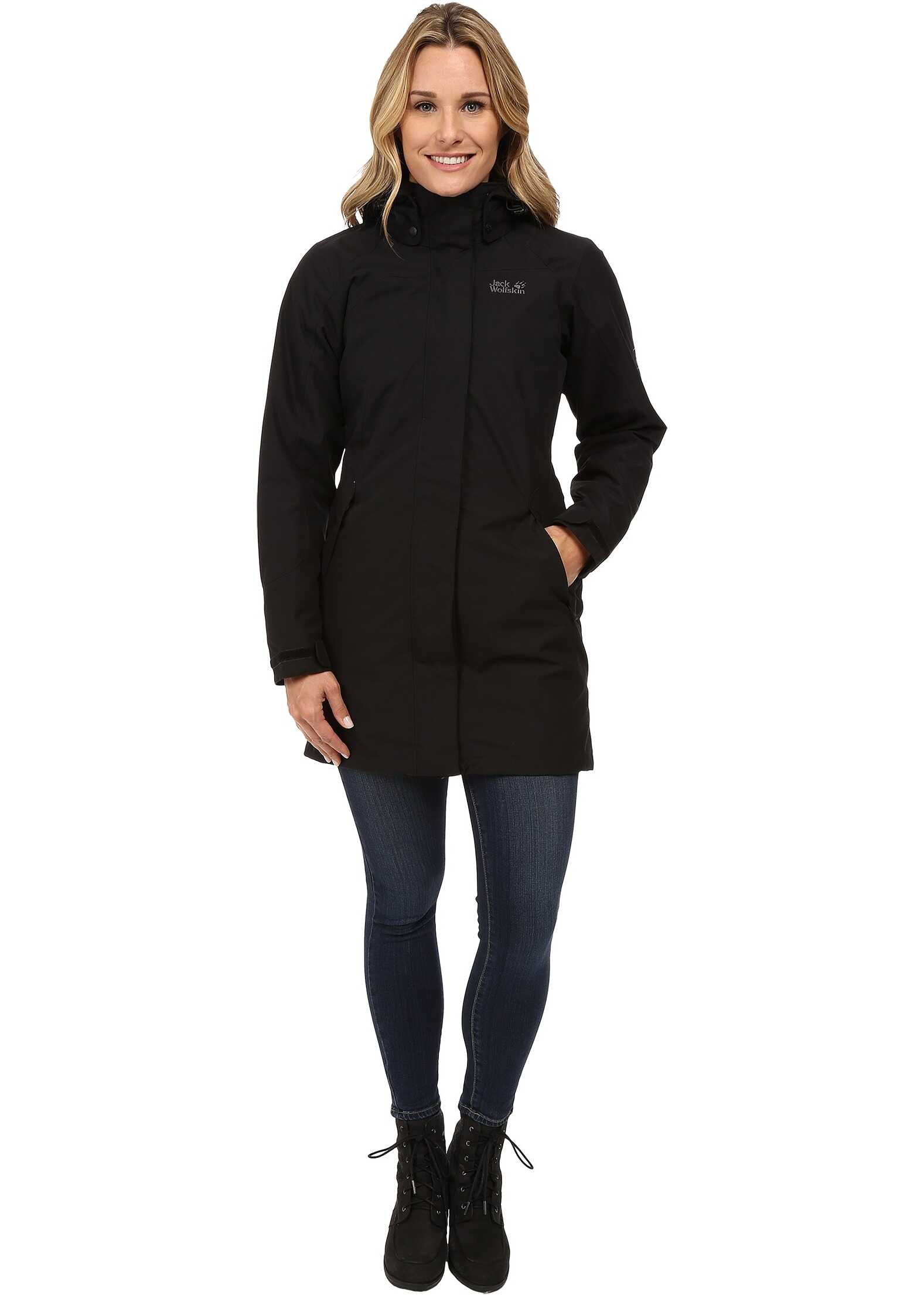 Geaca Jack Wolfskin Ottawa Coat Black 2