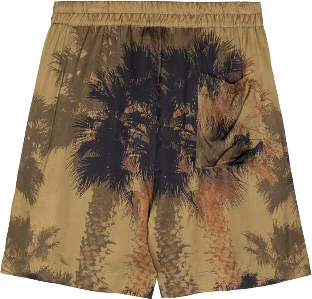 Pantaloni scurti LANEUS Shorts with print VERDE MILITARE/MILITARY GREEN Barbati (BM 13538738) 2