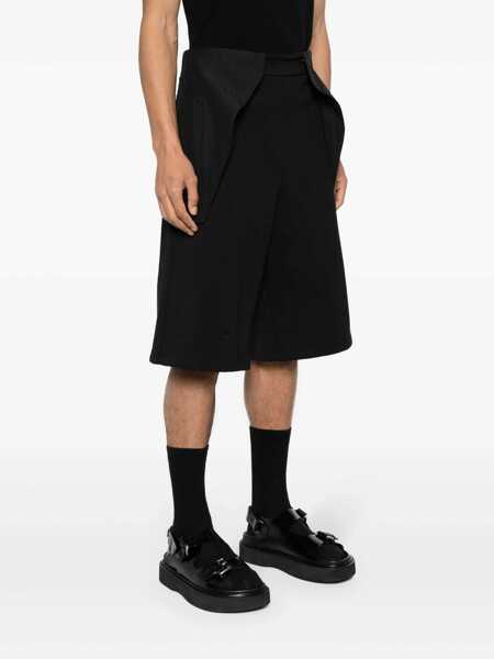 Pantaloni A-COLD-WALL A-Cold-Wall Overlay Cargo Bermuda Shorts Black Barbati (BM 13545887) 3