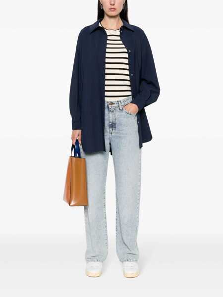 Geci Herno Herno Technical Fabric Overshirt BLUE Femei (BM 13547177) 2