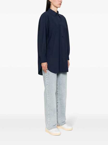 Geci Herno Herno Technical Fabric Overshirt BLUE Femei (BM 13547177) 3