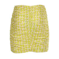 Fuste scurte Dama - Fuste scurte Elisabetta Franchi Yellow skirt with zip Yellow Femei (BM 13550072) - B-mall.ro