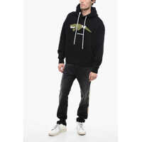 Topuri Palm Angels pentru Barbati - Bluze de trening Palm Angels Cotton Hoodie With Padding Embroidery Black Barbati (BM 13552418) - B-mall.ro