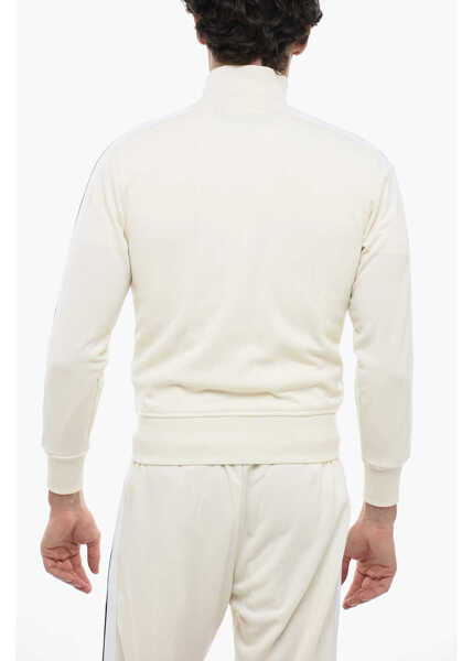 Bluze de trening Palm Angels 2-Pockets Track Sweatshirt With Zipped Closure Beige Barbati (BM 13567658) 2