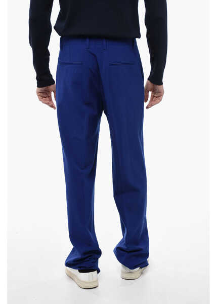 Pantaloni eleganti Off-White Wool Blend Tapered Fit Pants Blue Barbati (BM 13567682) 2