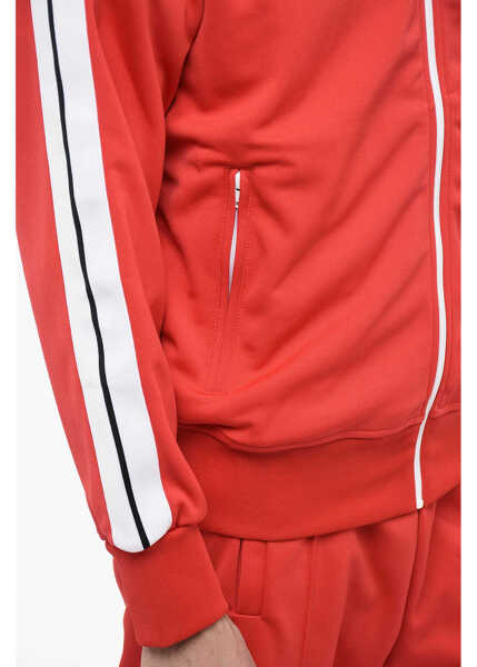 Bluze de trening Palm Angels Track Sweatshirt With Contrasting Bands Red Barbati (BM 13568342) 3