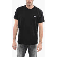 Tricouri Solid Color T-Diegos-K30 Crew-Neck T-Shirt With Contrasting Barbati