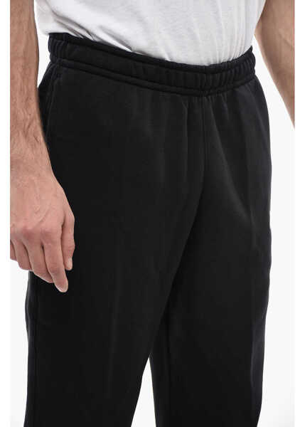 Pantaloni de trening Nike Fleeced-Cotton Blend Joggers With Embroidered Logo Black Barbati (BM 13569128) 3