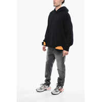 Bluze de trening Diesel pentru Barbati - Bluze de trening Diesel Vintage-Effect S-Macrot Hoodie With Maxi Fleeced Logo Black Barbati (BM 13569152) - B-mall.ro