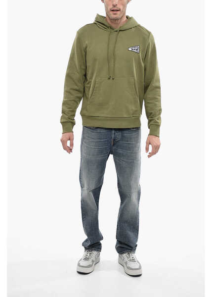 Bluze de trening Diesel Solid Color S-Ginn-Hood-K31 Hoodie With Contrasting Logo Green Barbati (BM 13569155) 4