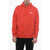 Nike Solid Color Hoodie With Maxi Patch Pocket Red