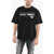 Diesel Destroyed Effect Printed T-Wash-Poff Crew-Neck T-Shirt Black