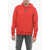 Diesel Solid Color S-Ginn-Hood-K33 Hoodie With Patch Pocket Red