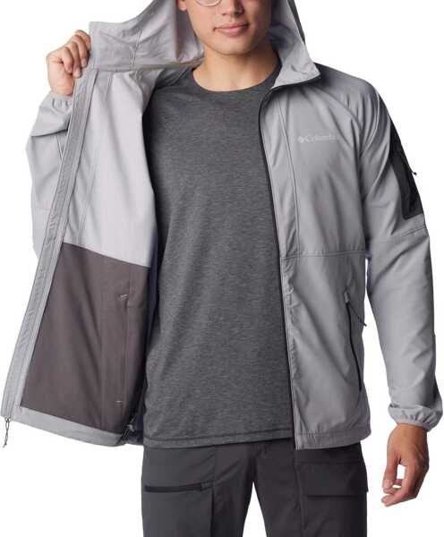 Jachete Columbia Tall Heights Hooded Softshell Jacket Grey Barbati (BM 13582277) 3