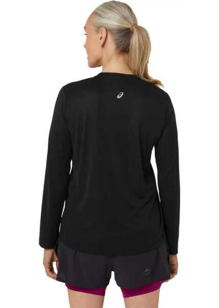 Topuri sport ASICS Fujitrail Logo LS Top Black Femei (BM 13582322) 3