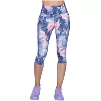 Colanti fitness Go Walk High Waisted Summer Rose Capri Leggins Femei
