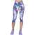 SKECHERS Go Walk High Waisted Summer Rose Capri Leggins Multicolour