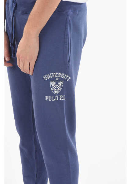 Pantaloni de trening Ralph Lauren Fleeced Cotton Greenwich Joggers With Logo Print Blue Barbati (BM 13582904) 3