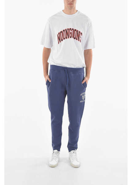 Pantaloni de trening Ralph Lauren Fleeced Cotton Greenwich Joggers With Logo Print Blue Barbati (BM 13582904) 4